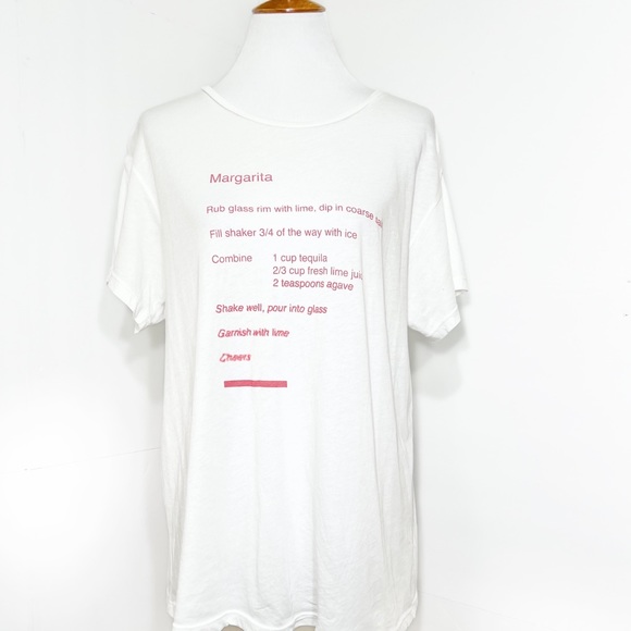 SOLD-Wildfox Margarita White Short Sleeve Tee - Picture 4 of 9